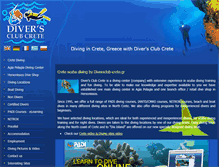 Tablet Screenshot of diversclub-crete.gr